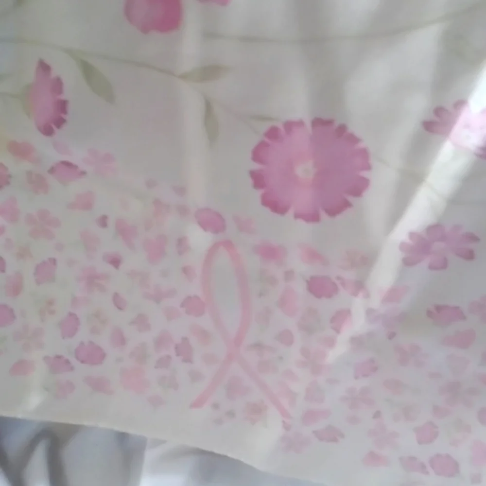Breast cancer awareness Floral scarf